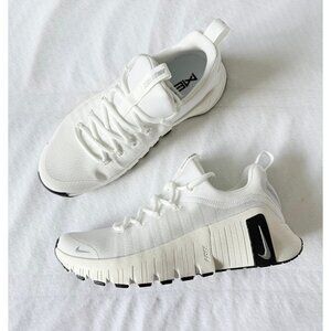 9 Women’s Nike Free Metcon 6 Premium Running Shoes White FZ1695-101
